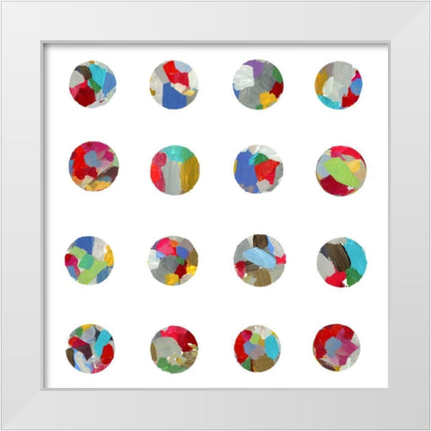 Playful Paint White Modern Wood Framed Art Print by PI Studio