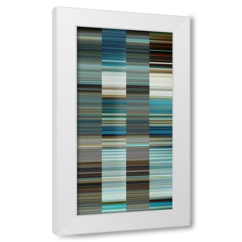 Matrix II White Modern Wood Framed Art Print by PI Studio