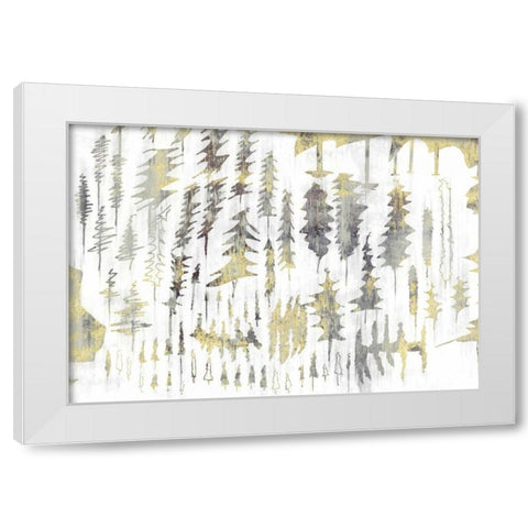 Tree Party White Modern Wood Framed Art Print by PI Studio