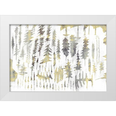 Tree Party White Modern Wood Framed Art Print by PI Studio