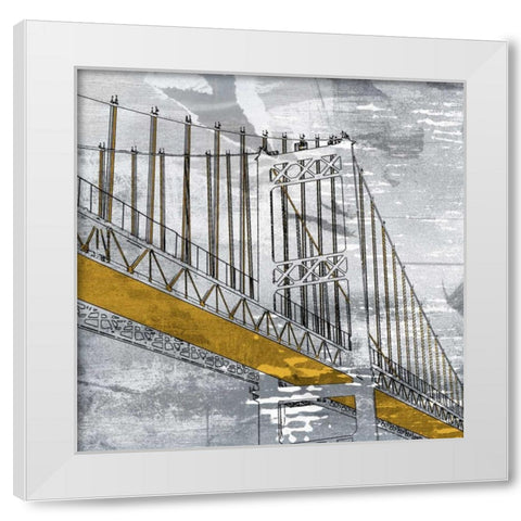 Overpass White Modern Wood Framed Art Print by PI Studio