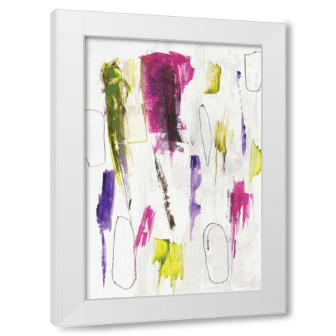 colour splash I White Modern Wood Framed Art Print by PI Studio