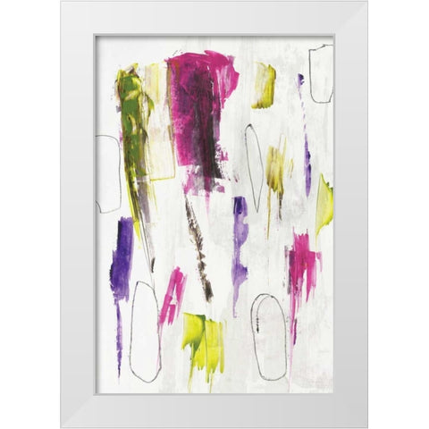 colour splash I White Modern Wood Framed Art Print by PI Studio