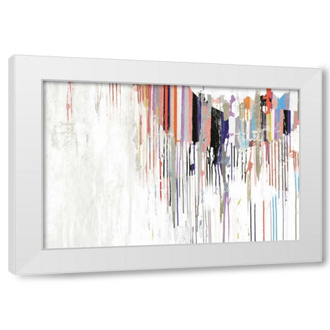 Spectrum White Modern Wood Framed Art Print by PI Studio