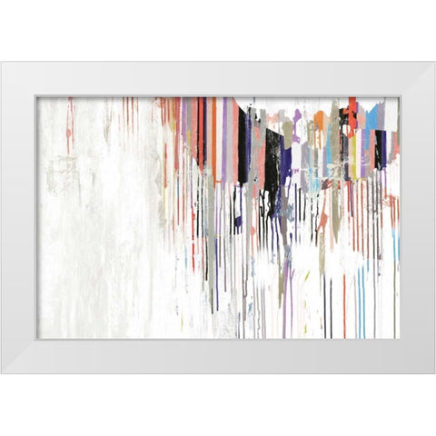 Spectrum White Modern Wood Framed Art Print by PI Studio