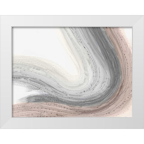 Rainbow White Modern Wood Framed Art Print by PI Studio