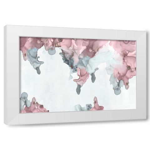 Bubblegum Pink I White Modern Wood Framed Art Print by PI Studio