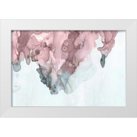 Bubblegum Pink II White Modern Wood Framed Art Print by PI Studio
