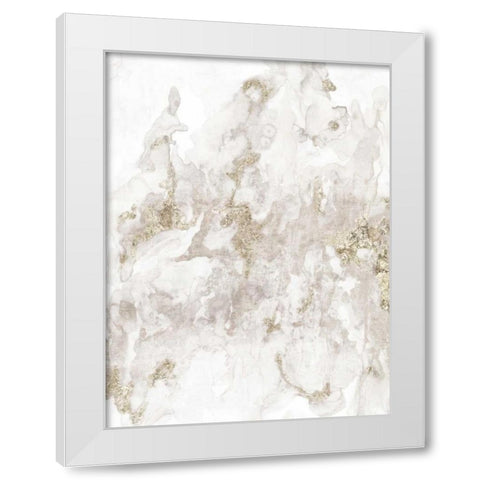 Whisper White Modern Wood Framed Art Print by PI Studio