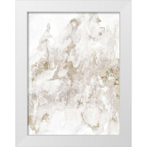 Whisper White Modern Wood Framed Art Print by PI Studio