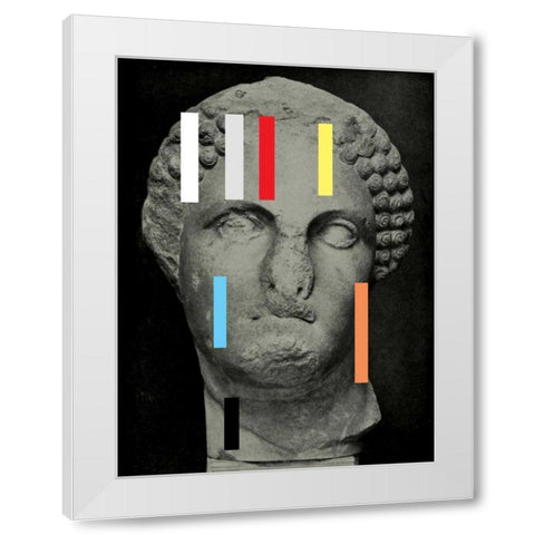 Alone II White Modern Wood Framed Art Print by PI Studio