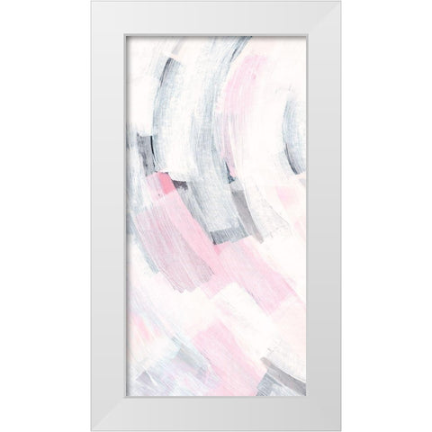 Neutral Breeze I White Modern Wood Framed Art Print by PI Studio