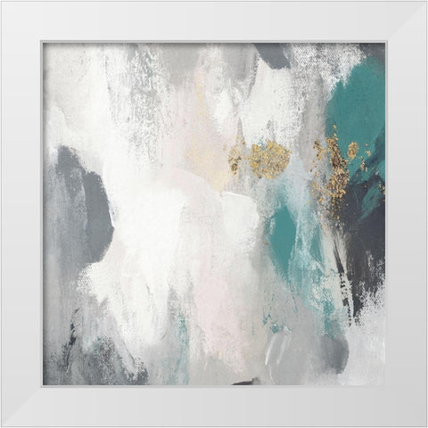 Gray Days II White Modern Wood Framed Art Print by PI Studio