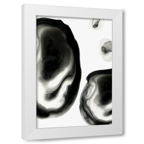 Neutral Blobs II White Modern Wood Framed Art Print by PI Studio