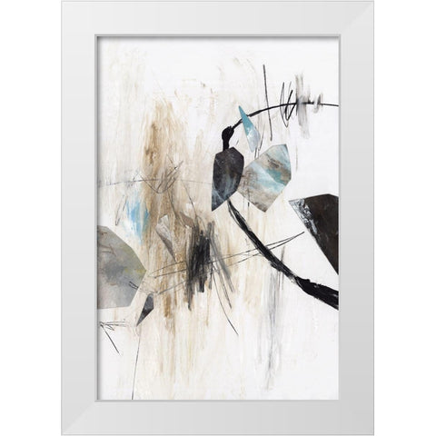 Inked in Black I White Modern Wood Framed Art Print by PI Studio