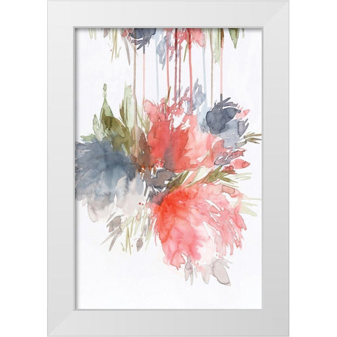 Splatter I White Modern Wood Framed Art Print by PI Studio