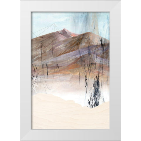 Deserted Mountain II White Modern Wood Framed Art Print by PI Studio