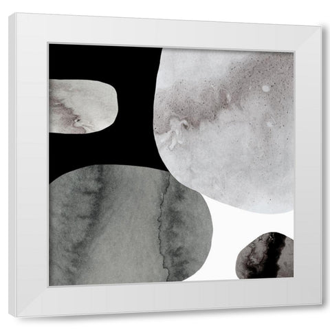 Stone Age II White Modern Wood Framed Art Print by PI Studio