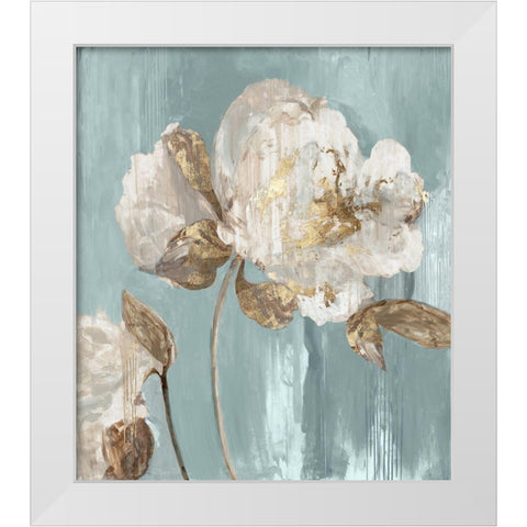 Golden Tulip White Modern Wood Framed Art Print by PI Studio