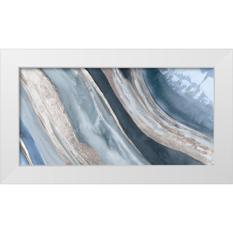 Geodic I White Modern Wood Framed Art Print by PI Studio