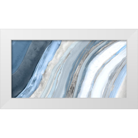 Geodic II White Modern Wood Framed Art Print by PI Studio