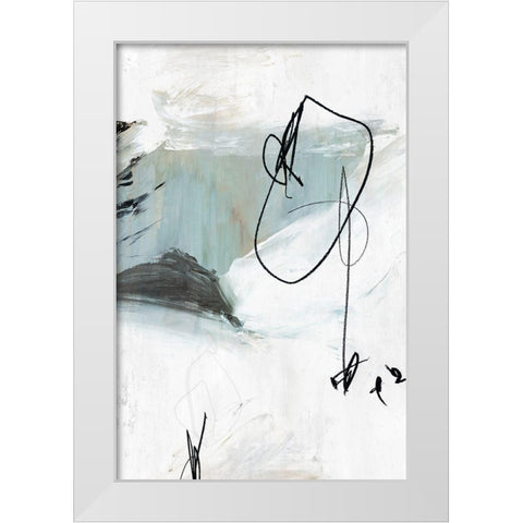 Tied I White Modern Wood Framed Art Print by PI Studio