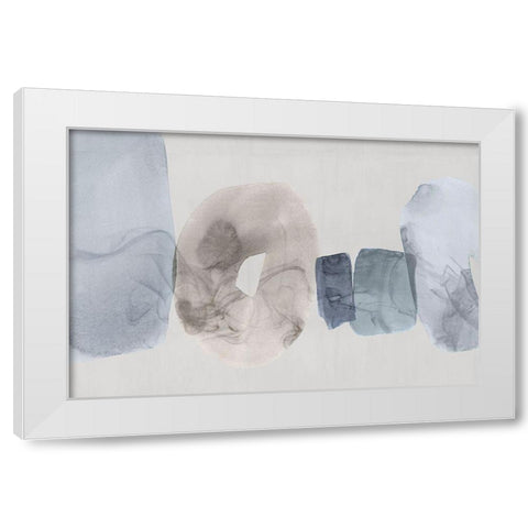 Tilted I  White Modern Wood Framed Art Print by PI Studio