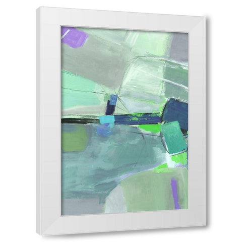 Green Envy I  White Modern Wood Framed Art Print by PI Gallerie