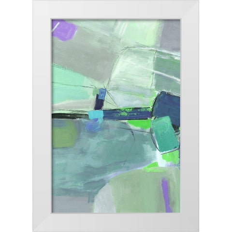 Green Envy I  White Modern Wood Framed Art Print by PI Gallerie