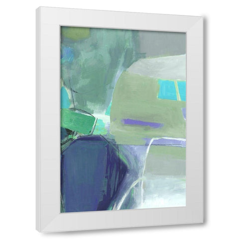Green Envy II  White Modern Wood Framed Art Print by PI Gallerie
