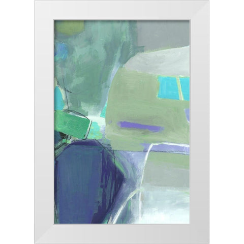 Green Envy II  White Modern Wood Framed Art Print by PI Gallerie