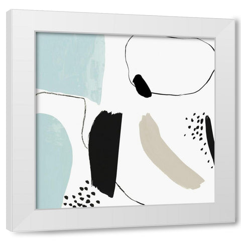 Integral I  White Modern Wood Framed Art Print by PI Studio