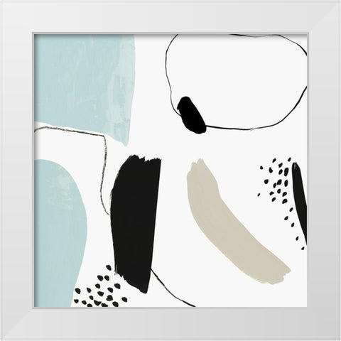 Integral I  White Modern Wood Framed Art Print by PI Studio