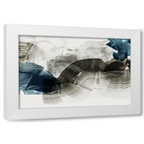 Indentation II  White Modern Wood Framed Art Print by PI Studio