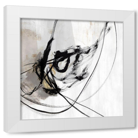 Ocular I White Modern Wood Framed Art Print by PI Studio