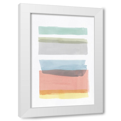 Charming II White Modern Wood Framed Art Print by PI Studio