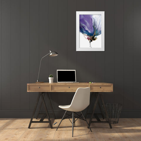 Violaceous IIÂ  White Modern Wood Framed Art Print by PI Studio