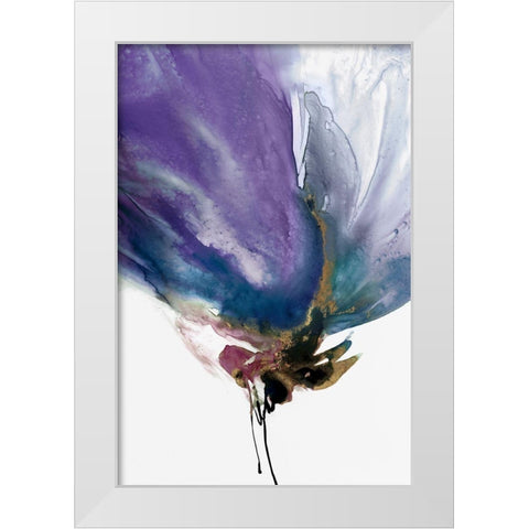 Violaceous IIÂ  White Modern Wood Framed Art Print by PI Studio