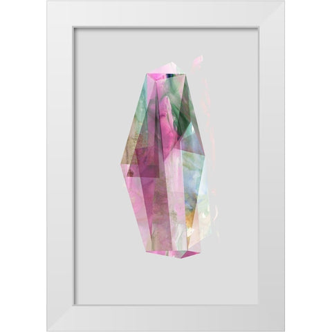 Gemstone IÂ  White Modern Wood Framed Art Print by PI Studio