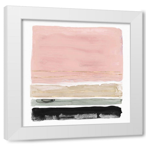 Rothkos Stripes II  White Modern Wood Framed Art Print by PI Studio