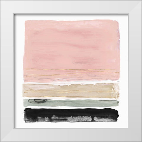 Rothkos Stripes II  White Modern Wood Framed Art Print by PI Studio