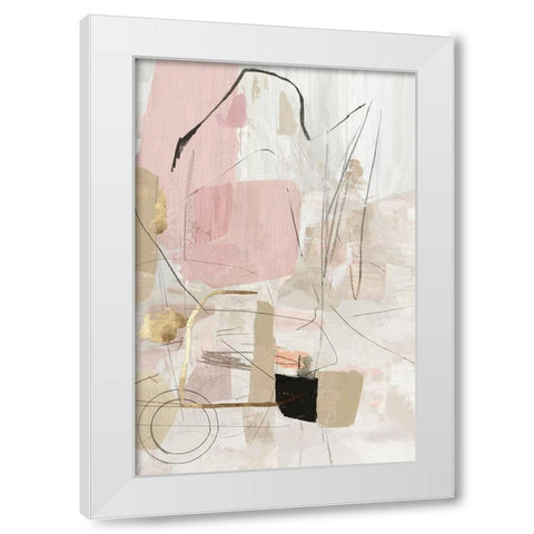 Reflection Abstract  White Modern Wood Framed Art Print by PI Studio