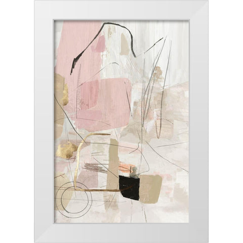 Reflection Abstract  White Modern Wood Framed Art Print by PI Studio