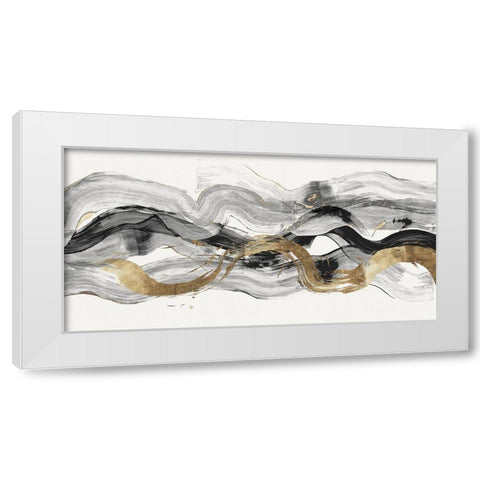 Poised II  White Modern Wood Framed Art Print by PI Studio