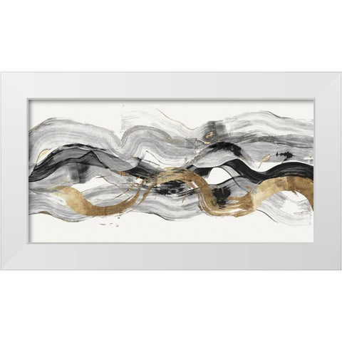 Poised II  White Modern Wood Framed Art Print by PI Studio