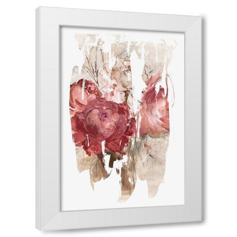 Crimson Lust I  White Modern Wood Framed Art Print by PI Studio