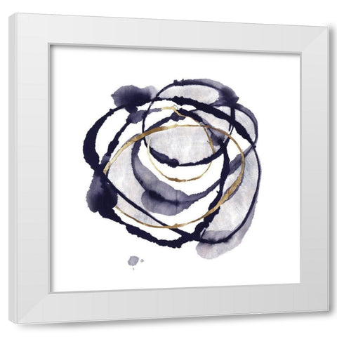 Around the Universe  White Modern Wood Framed Art Print by PI Studio