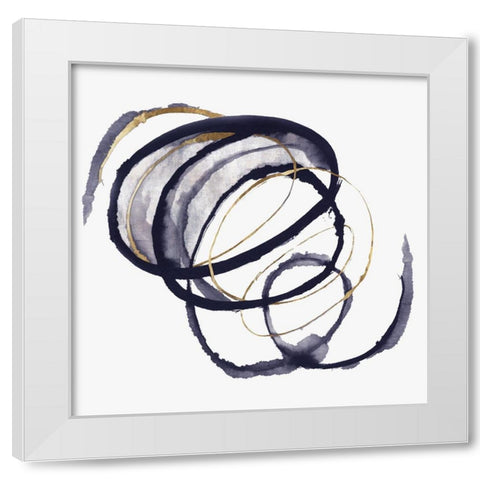 Around the World  White Modern Wood Framed Art Print by PI Studio