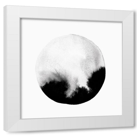 New Moon I  White Modern Wood Framed Art Print by PI Studio