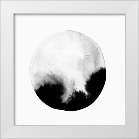 New Moon I  White Modern Wood Framed Art Print by PI Studio